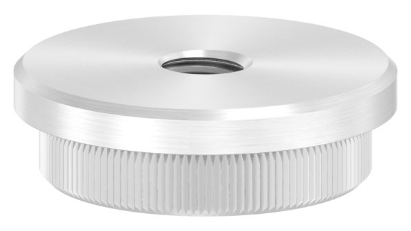 Bouchon plat avec M10 pour Ø 42,4x3,0 mm V2A matériau solide