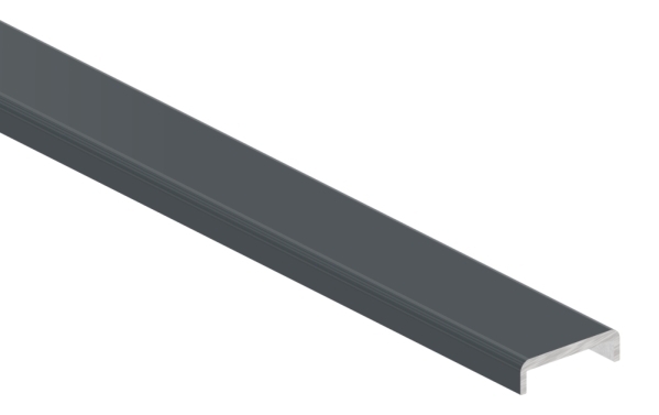 Film protecteur EXTRA SLIM, pour glace 16,00 - 17,52mm, L=6m, aluminium RAL 7016