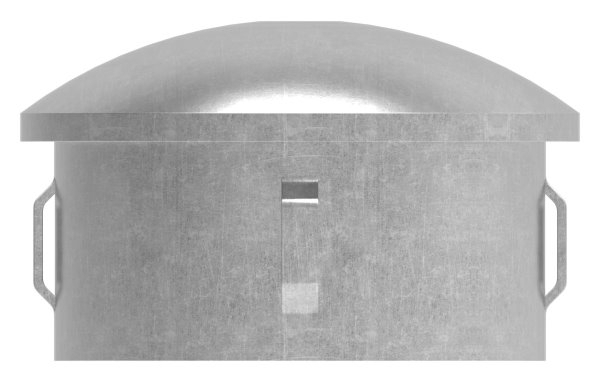 Bouchon en acier | légèrement courbé | avec M8 | pour tube rond Ø 60.3x1.8-2.2 mm | acier S235JR, brut