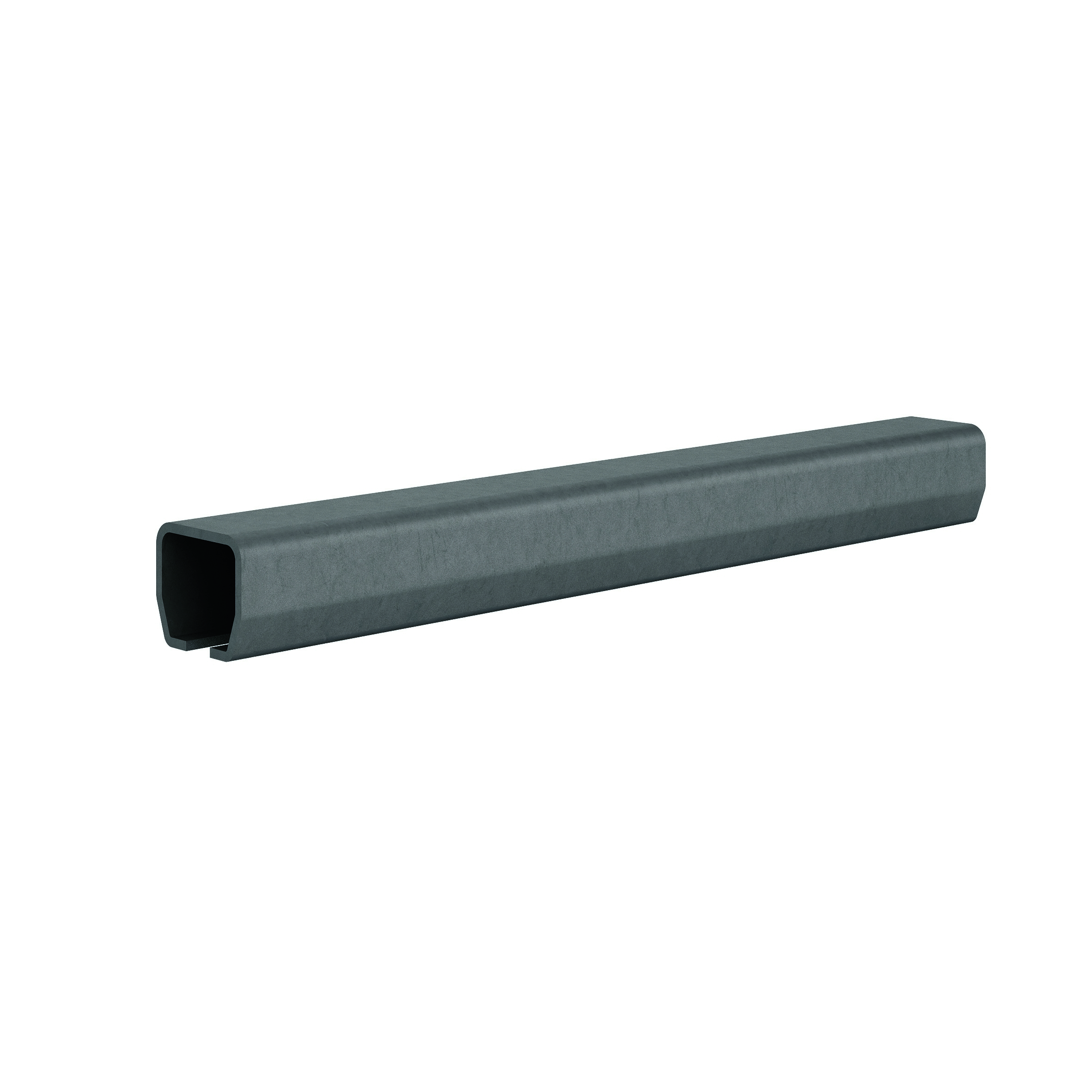 Tube de coulissage coupé sur mesure, non galvanisé, pour les portails sans support de taille 3.