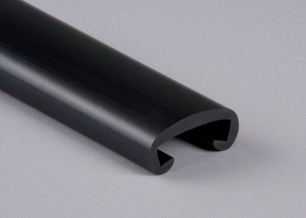 Main courante en plastique pour 35 x 8mm, noir