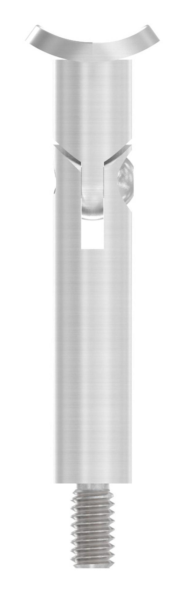 Goupille d'articulation avec plaque de retenue | Raccord : Ø 33,7 mm | V2A