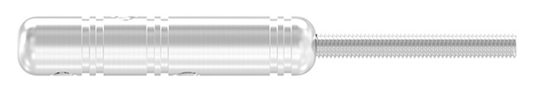 Borne filetée à monter soi-même | Pour corde : Ø 4 mm | Avec filetage extérieur | V2A
