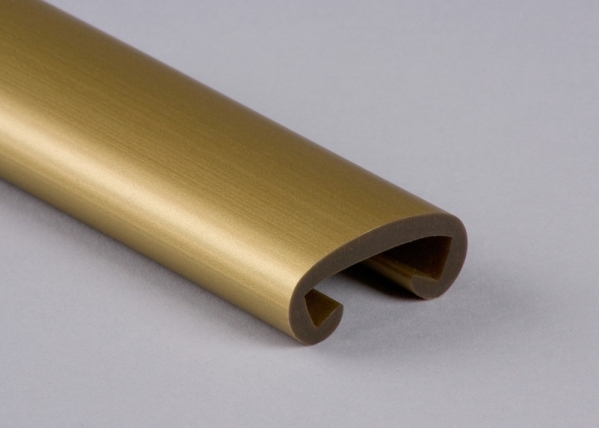 Main courante en plastique pour 35 x 8mm, or