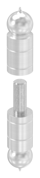 VA - charnière de portail lisse 24mm mandrin 13mm