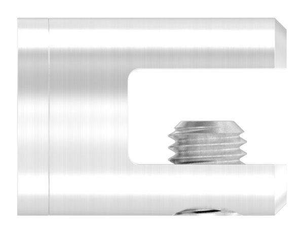 Support de plaque transversale Ø 25 mm avec raccord plat