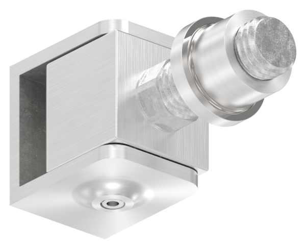 Charnière de portail réglable avec manchon fileté M14, V2A