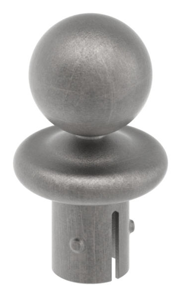 Bouton de tube à bille pour Ø 33.7x2.5-2.9 mm | Acier S235JR, brut