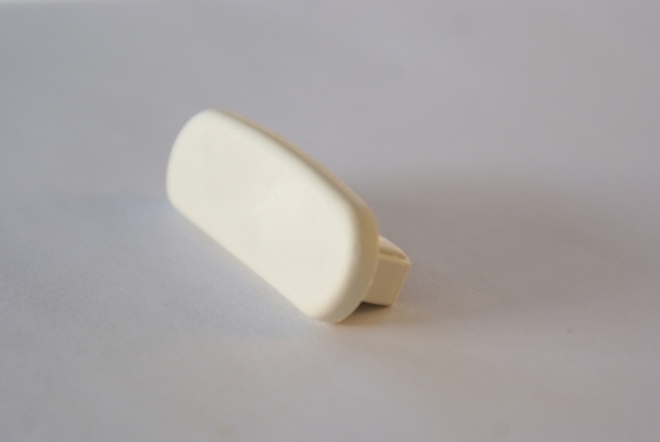 Embout pour main courante en plastique pour 40 x 8mm, blanc perle