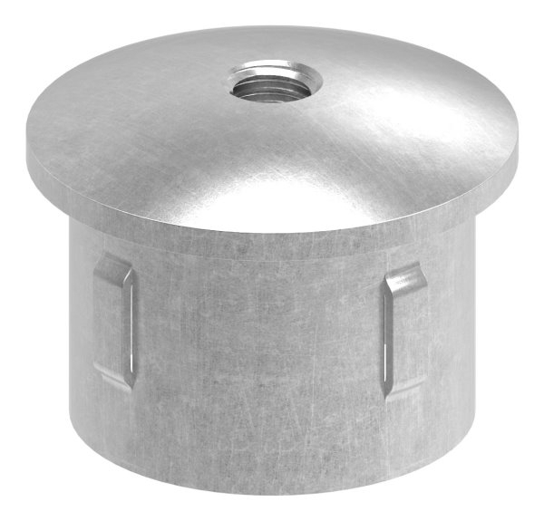 Bouchon en acier | avec M8 | légèrement courbé | pour tube Ø 42,4 x 3,0-3,5 mm | acier (brut) S235JR