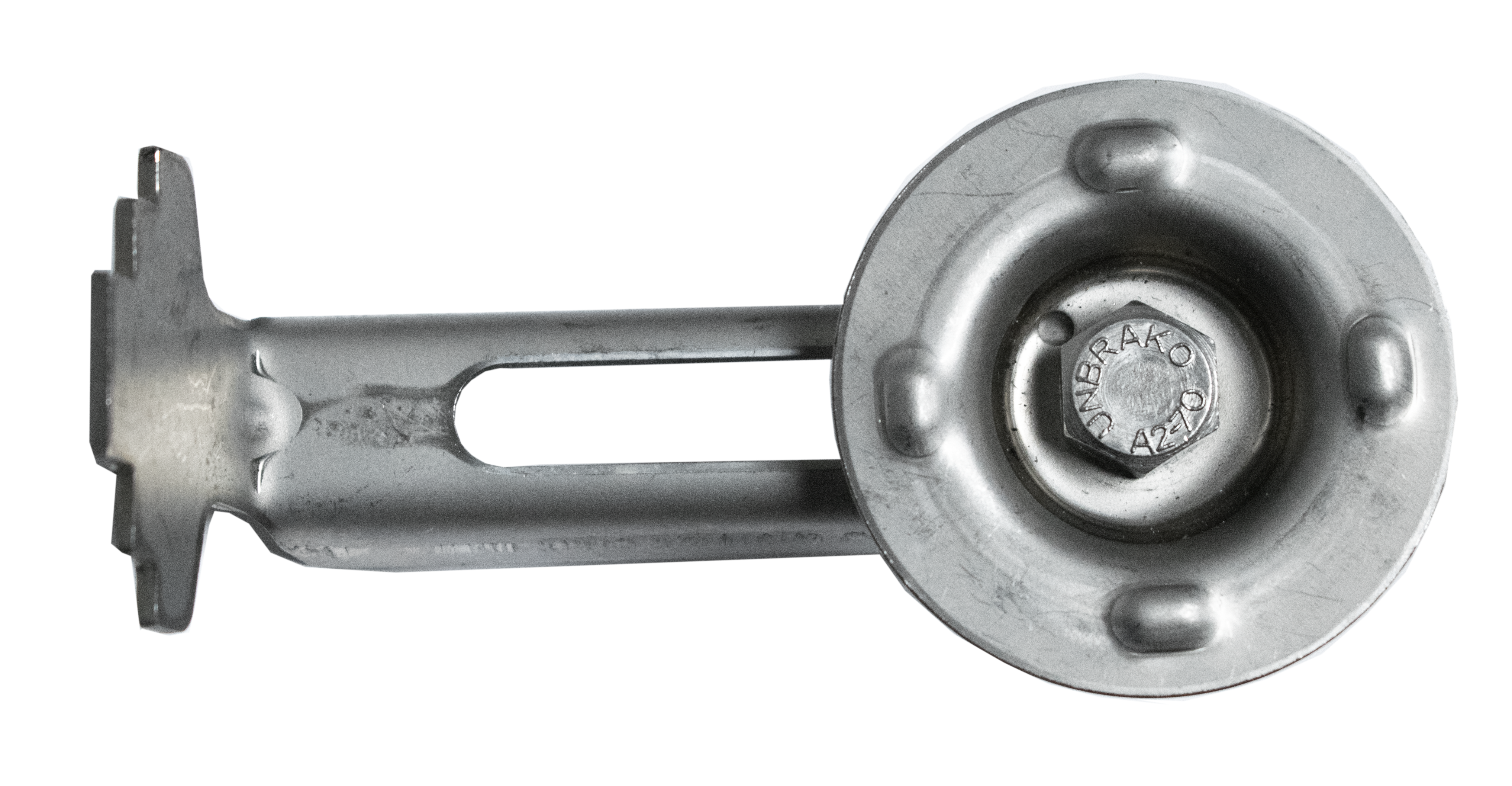 Pince à grille | avec plaque | hauteur de grille 30mm | MW : (30 mm / 30 mm) | V2A / A2 - décapé