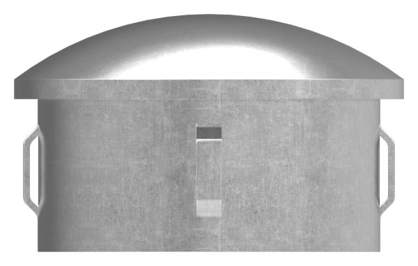 Bouchon en acier | légèrement bombé | pour Ø 60.3x1.8-2.2 mm | Acier S235JR, brut
