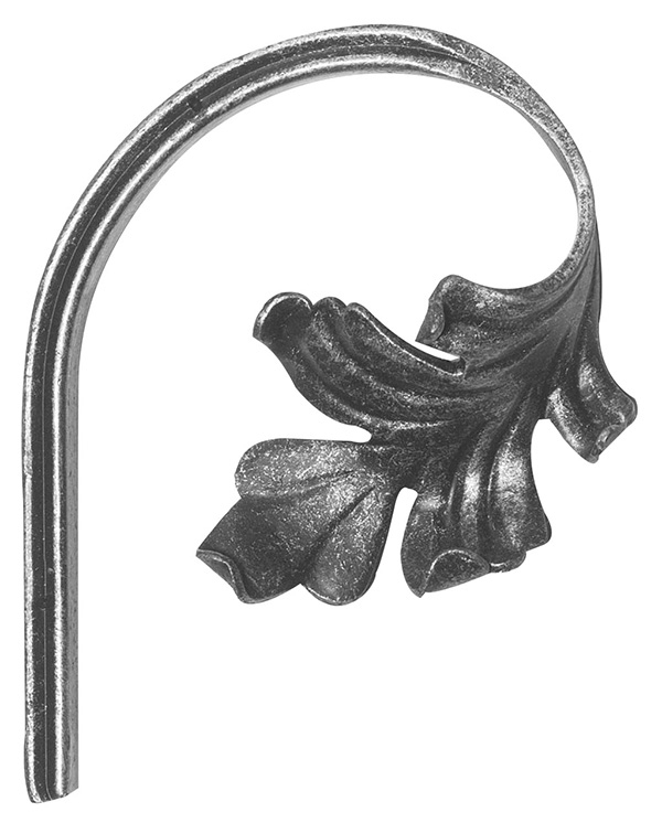 Baroque lourd | Dimensions : 110x130 mm | Acier S235JR, brut