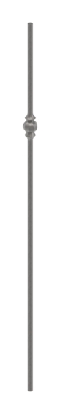 barre intermédiaire | longueur : 900 mm | matériau : 14 mm | rond, martelé | acier S235JR, brut