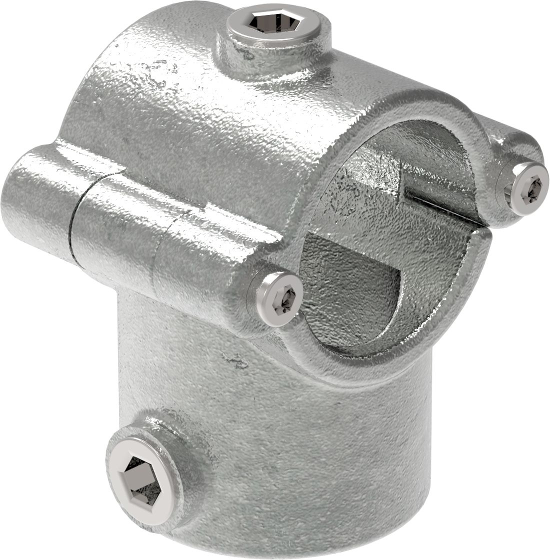 Raccord de tuyauterie | Pièce en T avec boulon articulé | 136B34 | 33.7 mm | 1" | Fonte malléable et électrozinguée