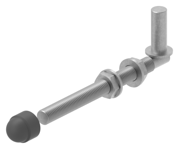 Bande de suspension charnière de porte à visser pour Ø 16mm, longueur 190mm
