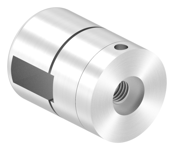 Support de base Brenk pour barres plates 20 x 8mm, ALU