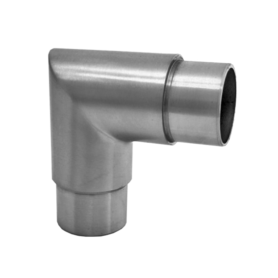 Coude d'angle 90°, pour tube rond Ø 33.7x2.0 mm V2A
