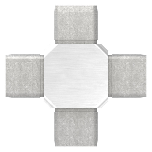 Connecteur pour tube 40x40x3mm, V4A