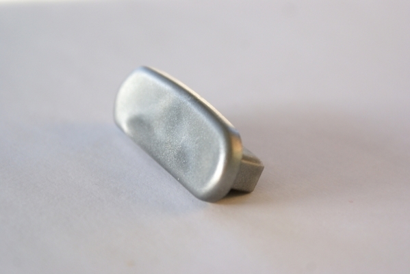 Embout pour main courante en plastique pour 40 x 8mm, aluminium blanc