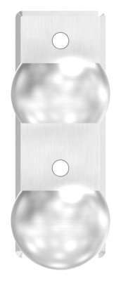 Support mural pour tube rond Ø 48,3 mm V2A