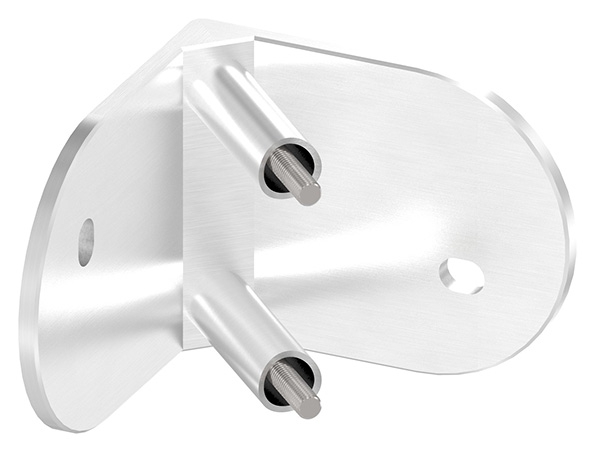 Fixation murale pour poteau de garde-corps Angle intérieur à 90° pour tube 42,4 mm