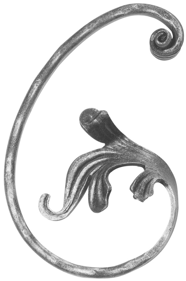 Maître baroque | Dimensions : 130x200 mm | Matériau : 16x8 mm | Acier S235JR, brut