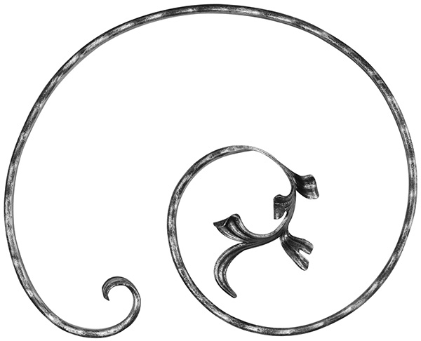 Maître baroque | Dimensions : 315x405 mm | Matériau : 16x8 mm | Acier S235JR, brut