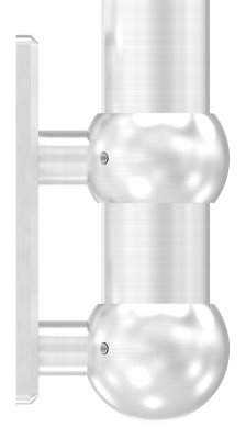 Support mural pour tube rond Ø 48,3 mm V2A