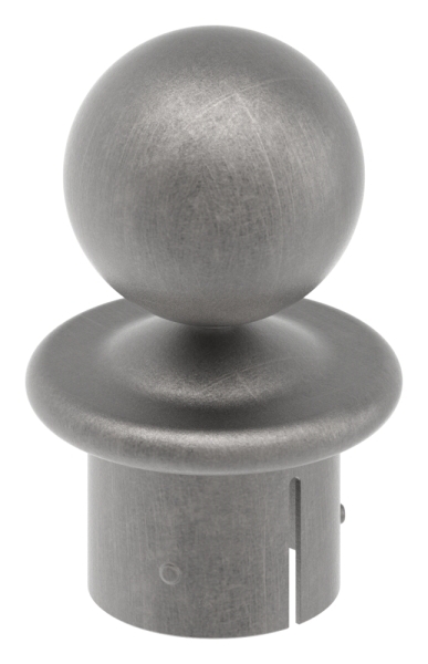 Bouton de tuyau à bille pour Ø 60.3x2.5-2.9 mm | Acier S235JR, brut