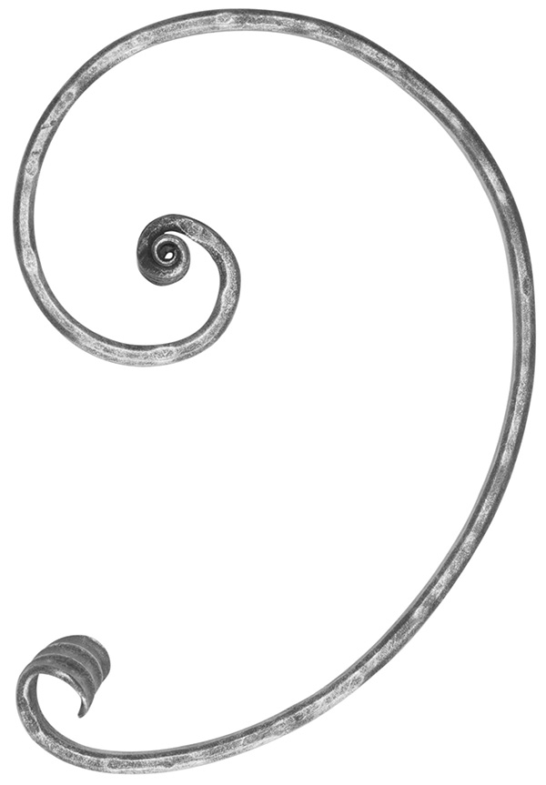Maître baroque | Dimensions : 205x285 mm | Matériau : 16x8 mm | Acier S235JR, brut