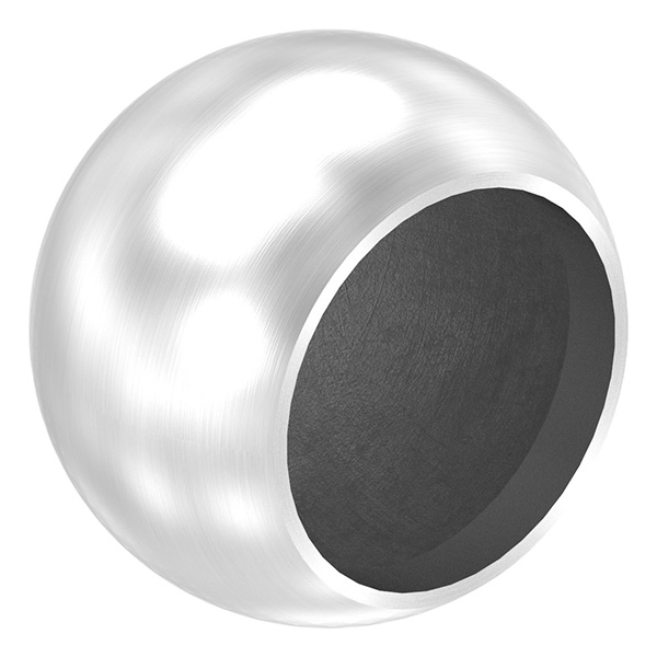 Boule d'extrémité creuse pour tube de 60,3mm, avec M8