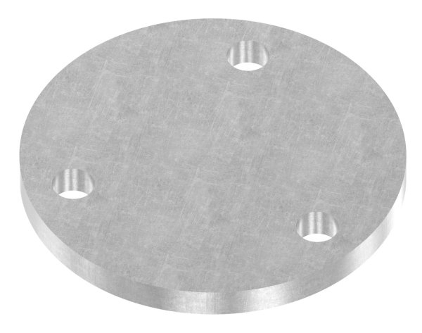 Plaque d'ancrage | Dimensions : Ø 100x8 mm | Acier (brut) S235JR