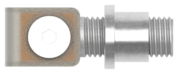 Charnière de portail M24 | réglable | soudable | acier (brut) S235JR