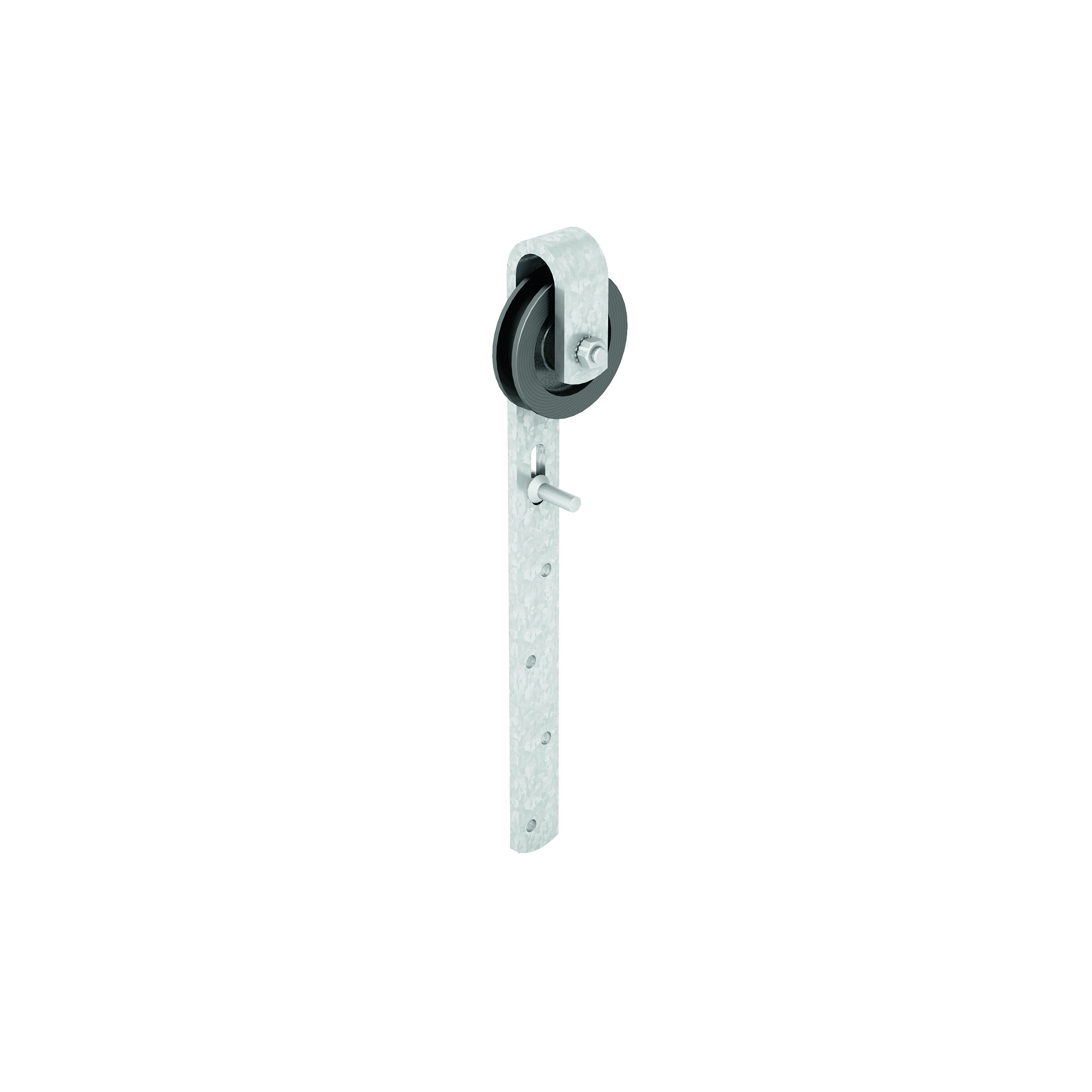 Rouleau de portail coulissant avec support galvanisé à chaud, rouleau- Ø 105 mm