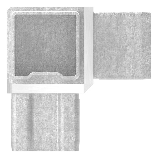 Connecteur pour tuyau 40x40x2mm, V2A