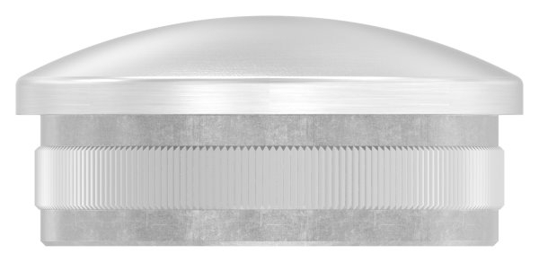Bouchon légèrement bombé V4A coulé pour Ø 48,3x2,0 mm