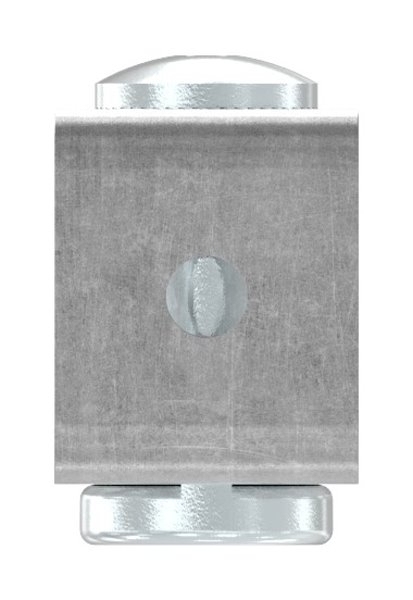 Charnière de portail M20 | réglable | à encastrer | acier (brut) S235JR
