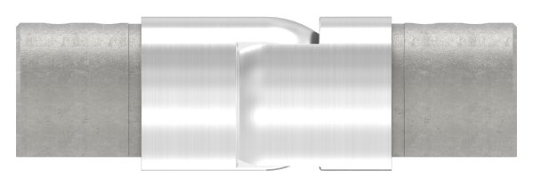 Connecteur flexible | vers le bas 25-55° | pour tube rainuré Ø 42.4 mm | V2A
