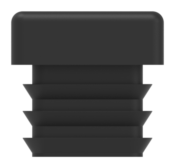 Capuchon plastique pour tube carré 25x25mm