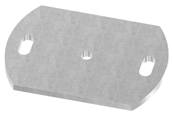 Plaque d'ancrage | Dimensions : 170x120x8 mm | Acier (brut) S235JR