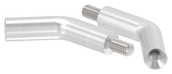 Broche | Dimensions : 60x14 mm | coudé à 135° | avec filetage mâle et femelle | V2A