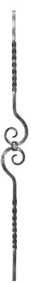 Barre décorative | longueur : 900 mm | matériau : 12x12 mm | lisse | acier (brut) S235JR