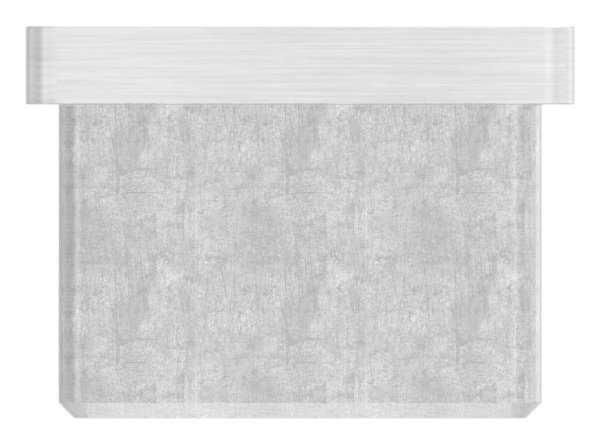 Capuchon d'insertion V4A pour collage pour tube 35x35x2,0 mm
