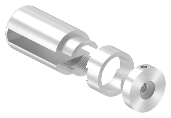Support de base Brenk pour barres plates 50 x 8mm, ALU