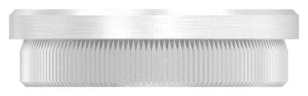 Bouchon plat avec M10 pour Ø 48,3x2,0 mm V2A matériau plein