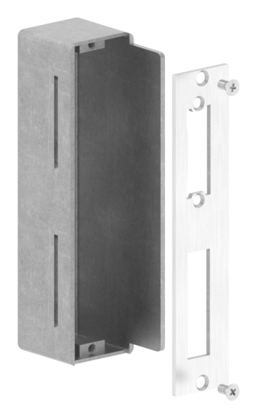 Boîte de comptoir | Dimensions : 40x45x172 mm | Acier (brut) S235JR