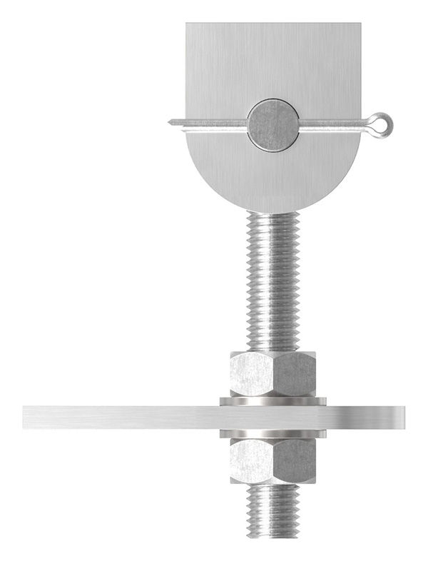 Charnière de portail | M20 | 180° | réglable | V2A
