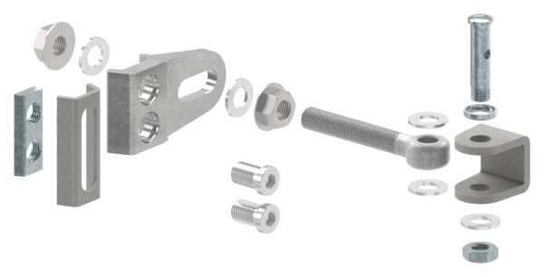 Charnière M16, réglable en 4 positions, 180