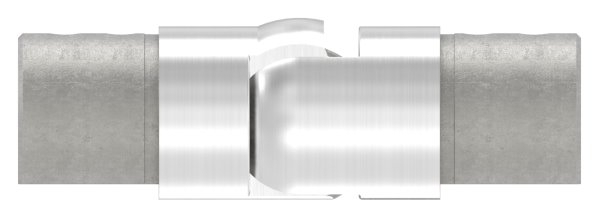 Connecteur flexible | vers le haut 25-55° | pour tube rainuré Ø 42.4 mm | V2A